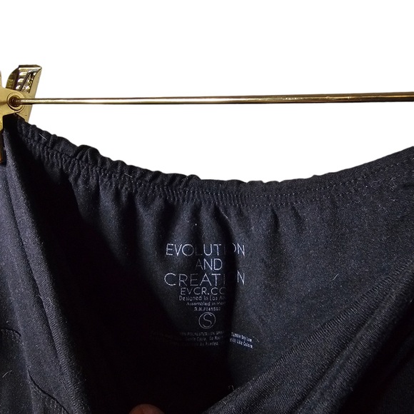 Bootcut Black Leggings Slit Detail Women’s Small Athletic Pants Great Condition - Picture 2 of 4